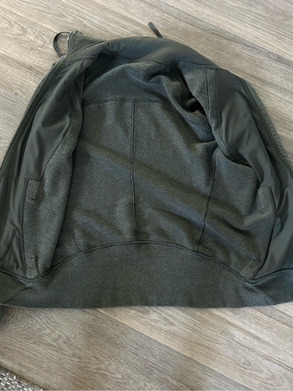 Lululemon Olive Green Full Zip Hoodie Jacket - Picture 2 of 2